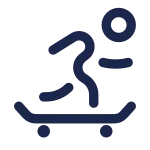 Skateboarding SVG Icon